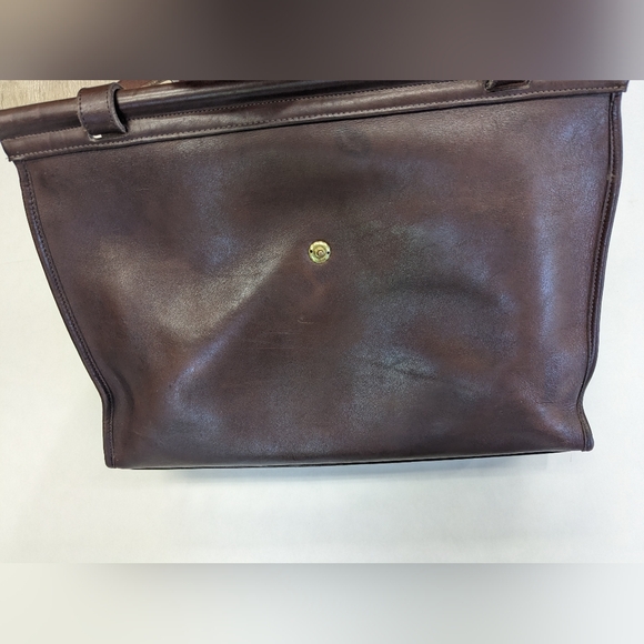 Vintage Coach Brown Leather Tote Bag - Picture 12 of 16